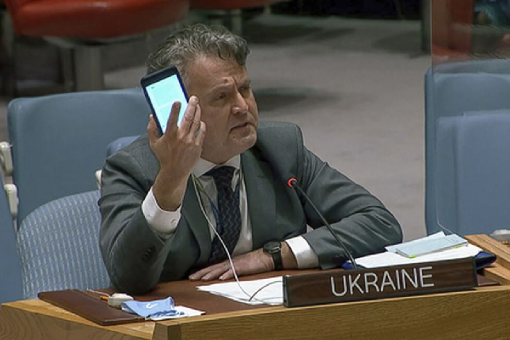 Постпред Украины в ООН Сергей Кислица. Фото AP/Scanpix/LETA