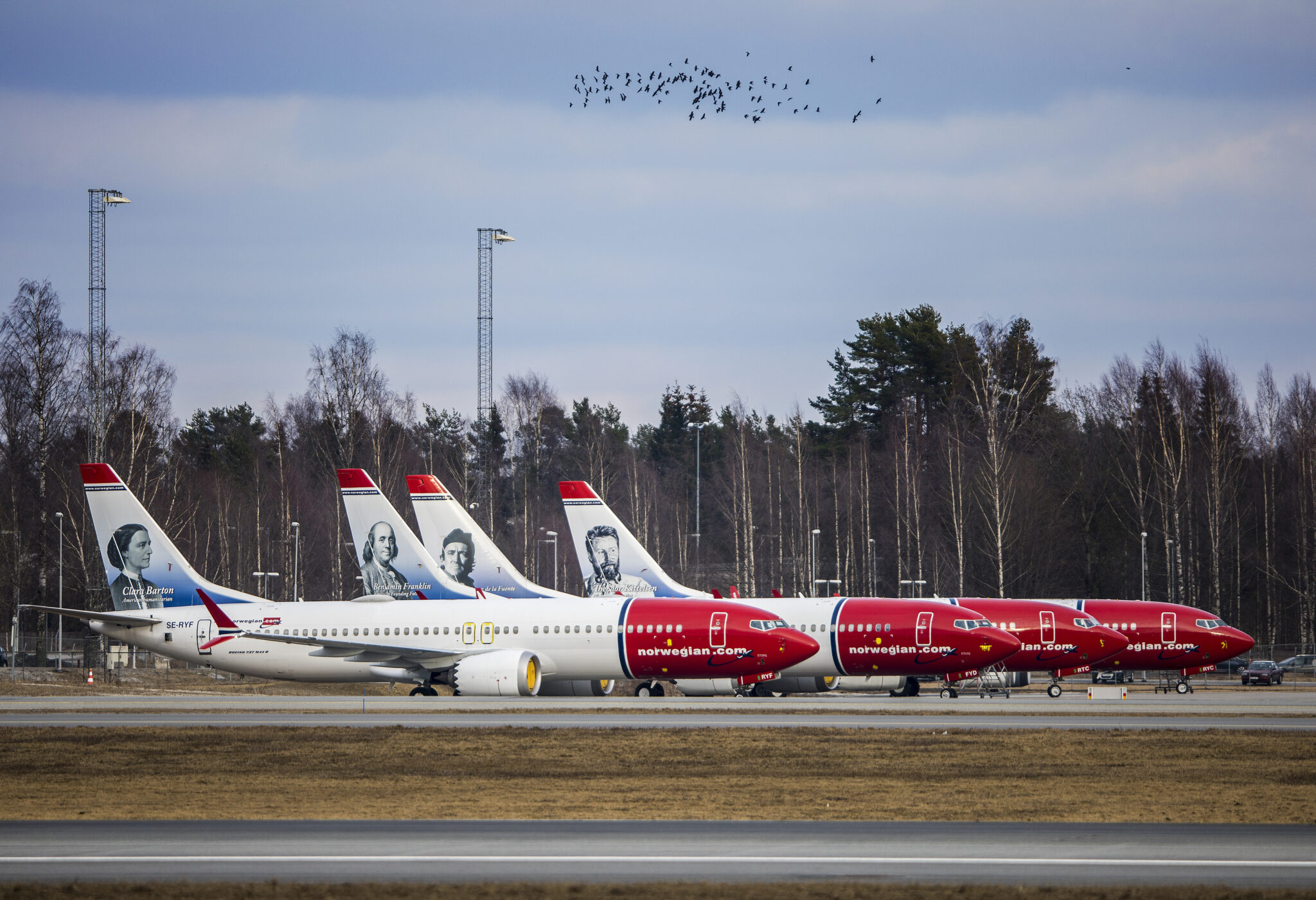 Самолеты авиакомпании Norwegian. Фото Ole Berg-Rusten / TASS / Scanpix / Leta