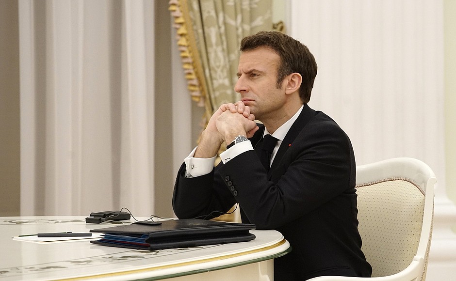 Президент Франции Эммануэль Макрон. Фото пресс-служба Кремля.