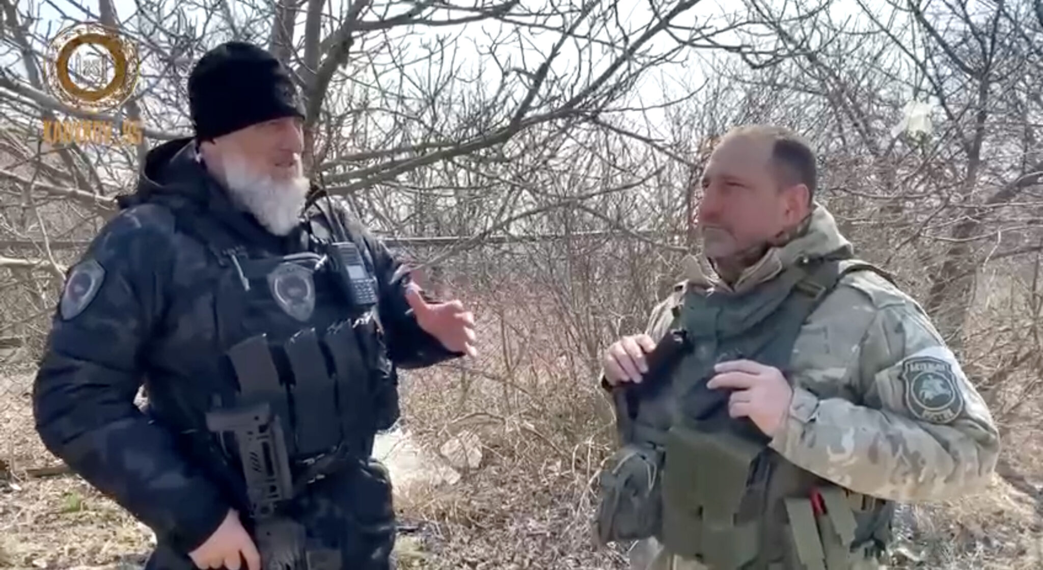 Адам Делимханов и Александр Ходаковский.
Скриншот видео из телеграм-канала Kadyrov_95