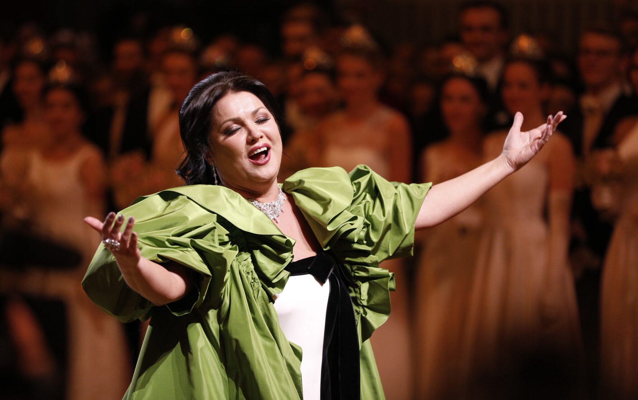 Анна Нетребко выступает в Венской опере, 2019 г.. Фото EPA/FLORIAN WIESER/Scanpix/LETA