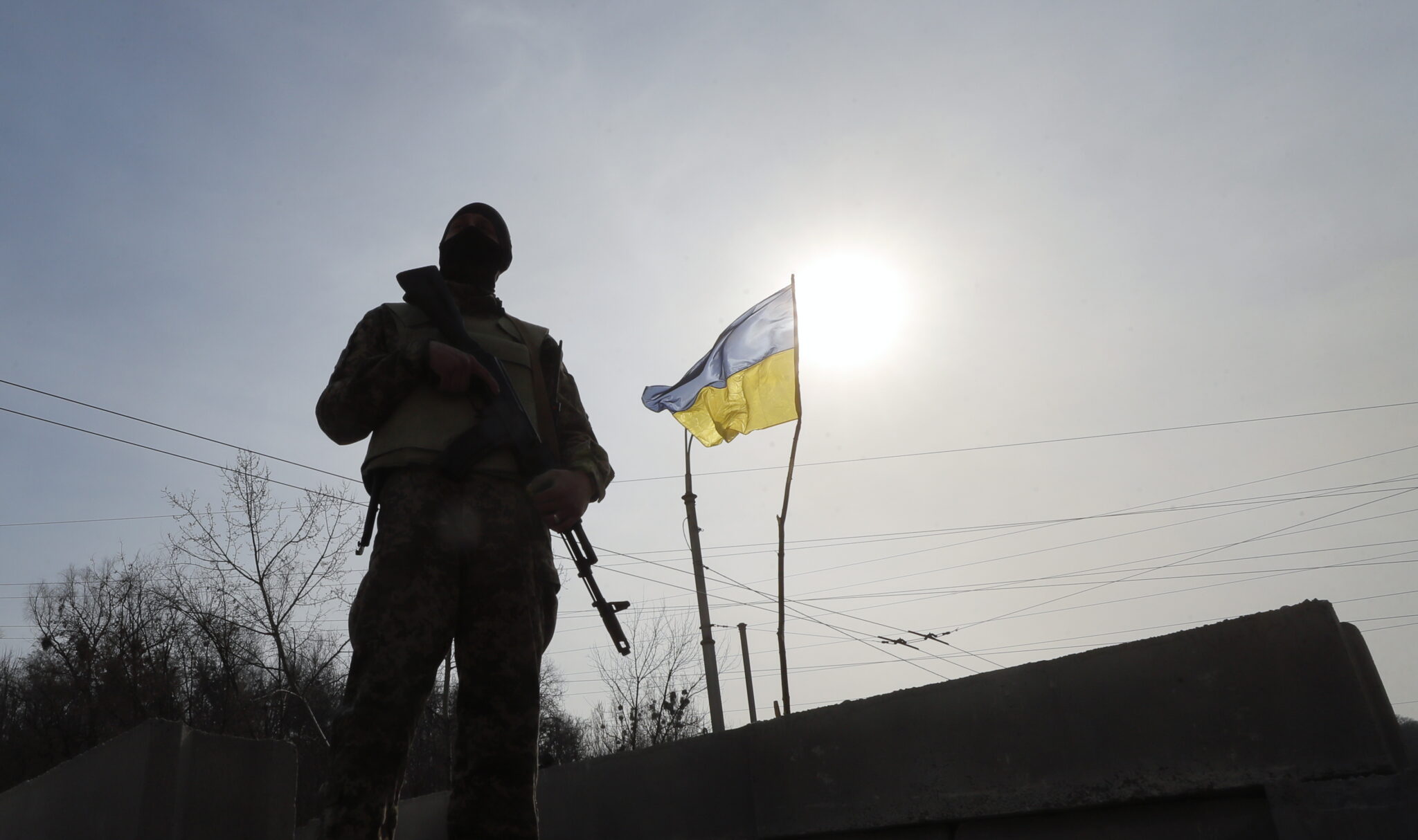 Боец территориальной обороны. Киев. 28 марта 2022 года. Фото SERGEY DOLZHENKO/EPA/Scanpix/LETA