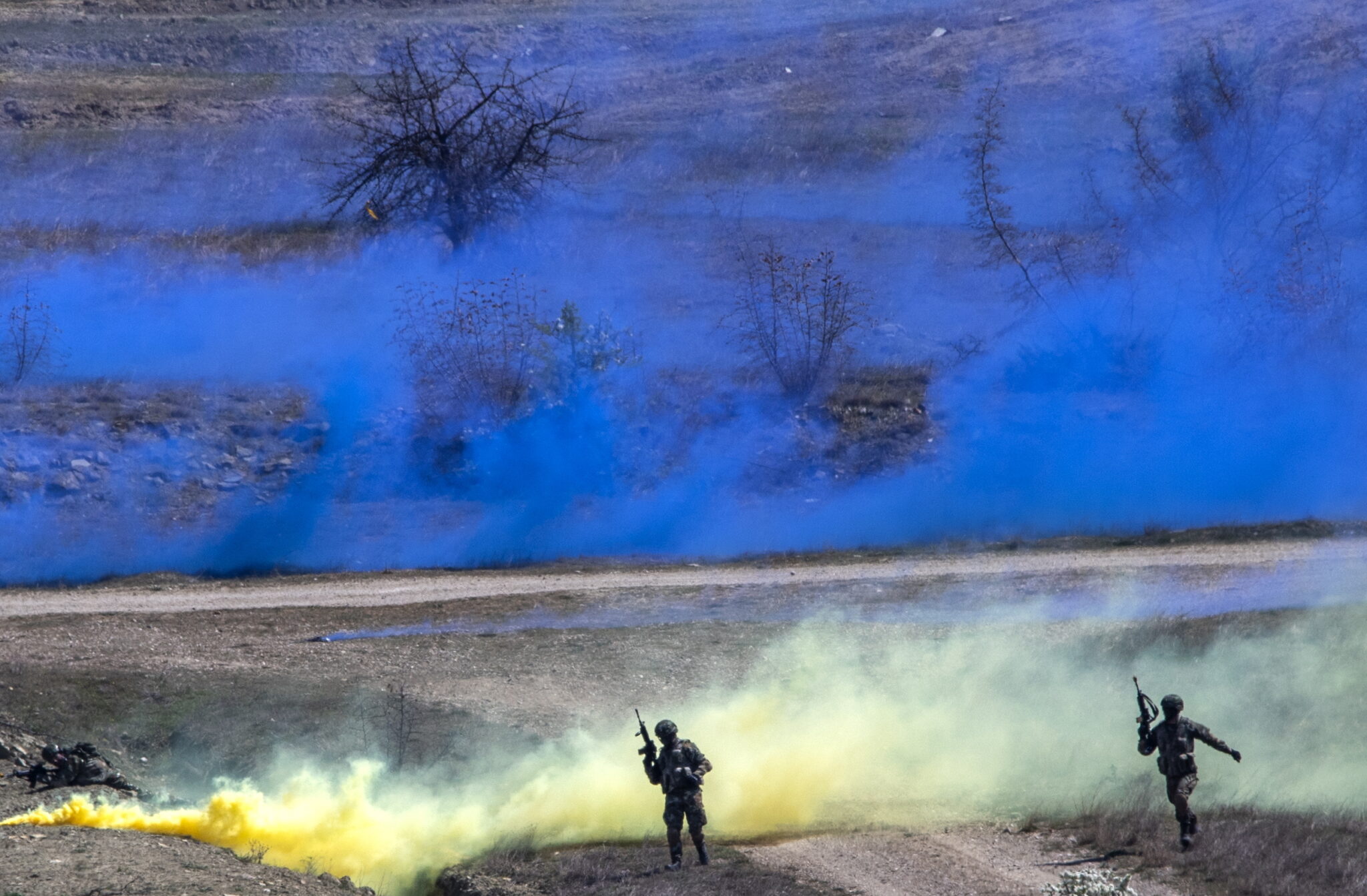 Учения НАТО в Северной Македонии. 11 апрела 2022 года © Georgi Licovski / EPA / Scanpix / LETA
