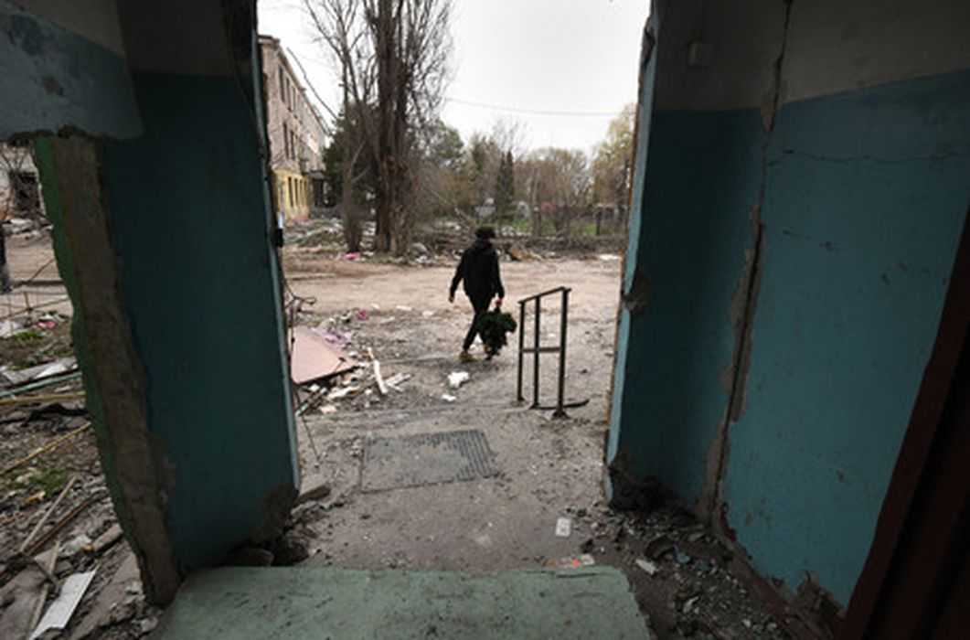 Разрушения в поселке Бородянка Киевской области. Фото ZUMA Press Wire/Scanpix/LETA