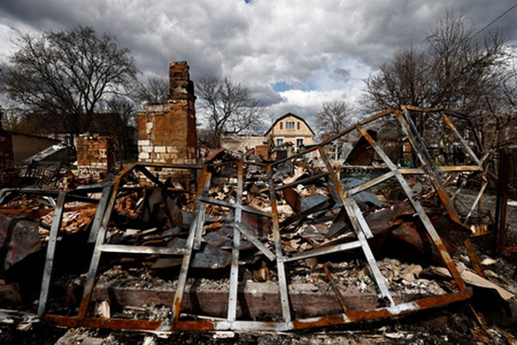 Разрушения в поселке Бородянка Киевской области. Фото Reuters/Scanpix/LETA