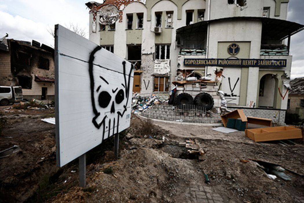 Разрушения в поселке Бородянка Киевской области. Фото Reuters/Scanpix/LETA