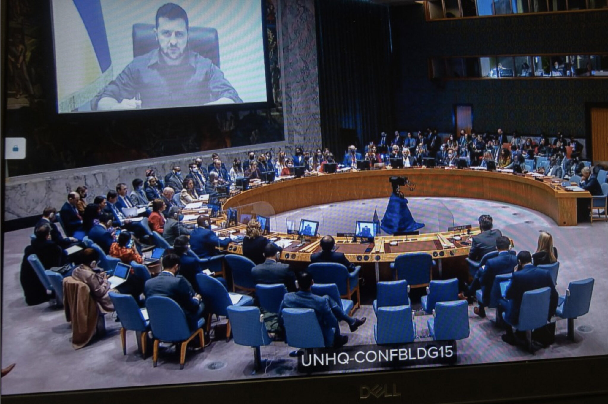 Выступление Президента Украины на заседании Совета Безопасности ООН, 05 апреля 2022 © president.gov.ua