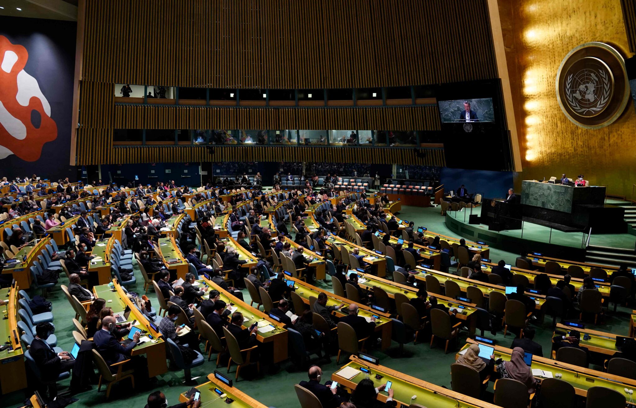 7 апреля 2022 года. Генассамблея ООН. Photo by TIMOTHY A. CLARY/AFP/Scanpix/LETA
