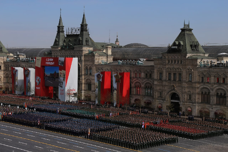 Репетиция парада Победы на Красной площади. Фото пресс-службы Минобороны РФ
