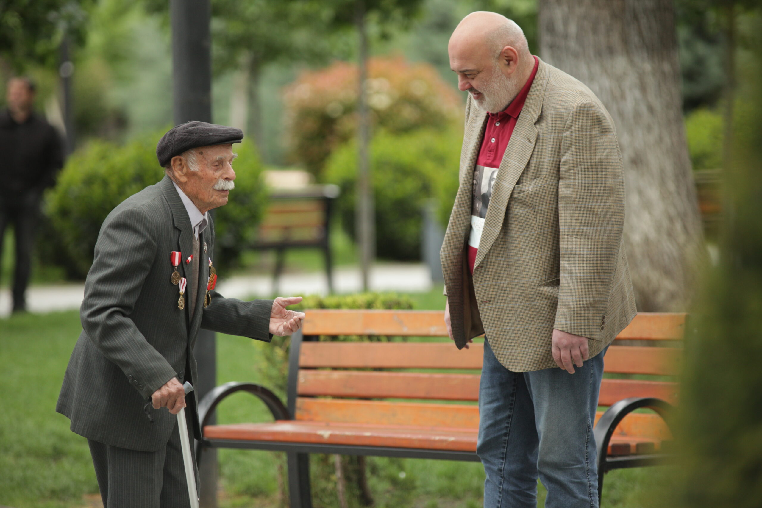 Ветераны в парке Киквидзе, 9 мая 2022 года. Тбилиси. Фото Валерий Перевозчиков/”Спектр”
