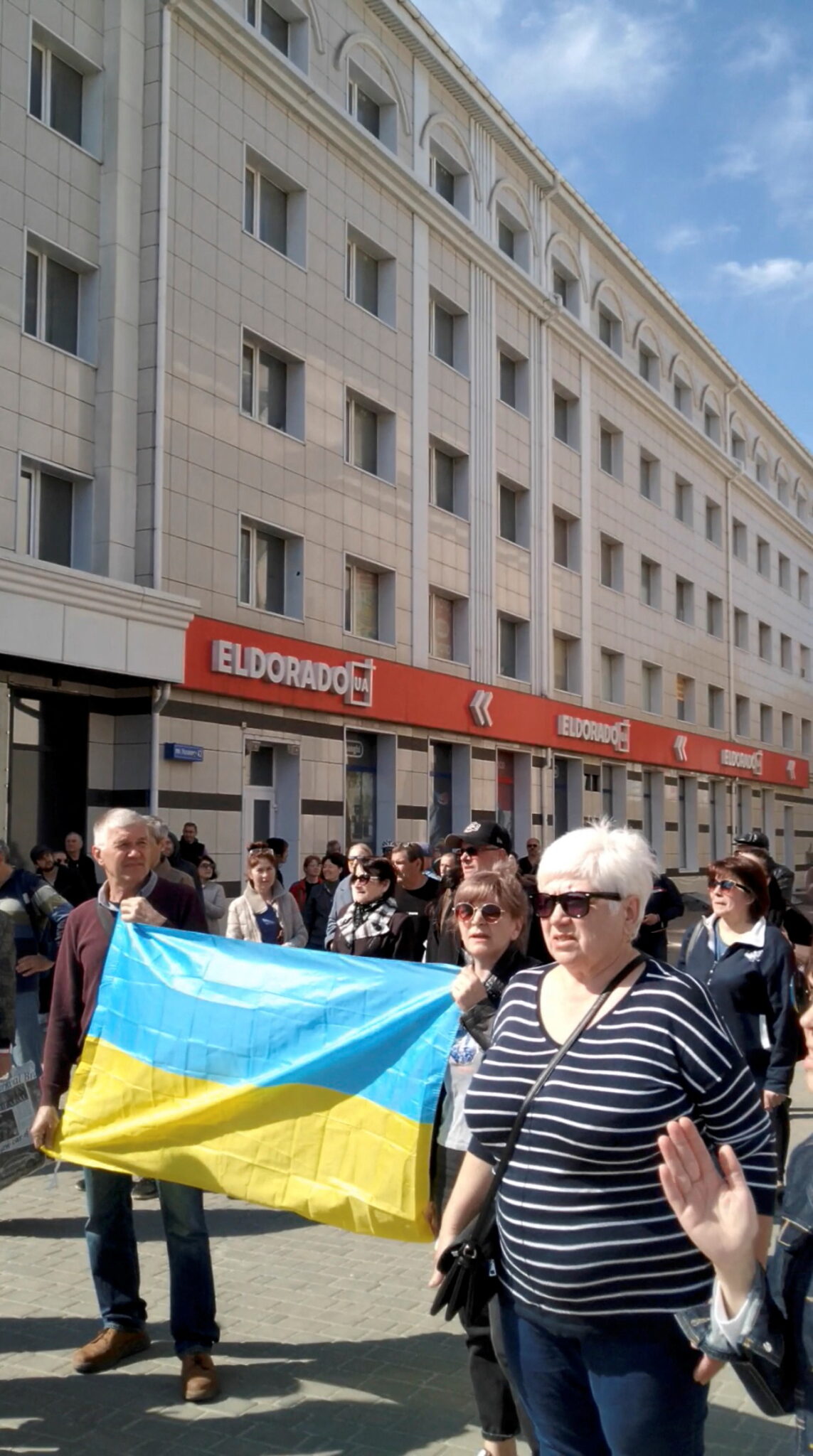 Проукраинский протест в Херсоне. Фото Reuters/Scanpix/Leta.