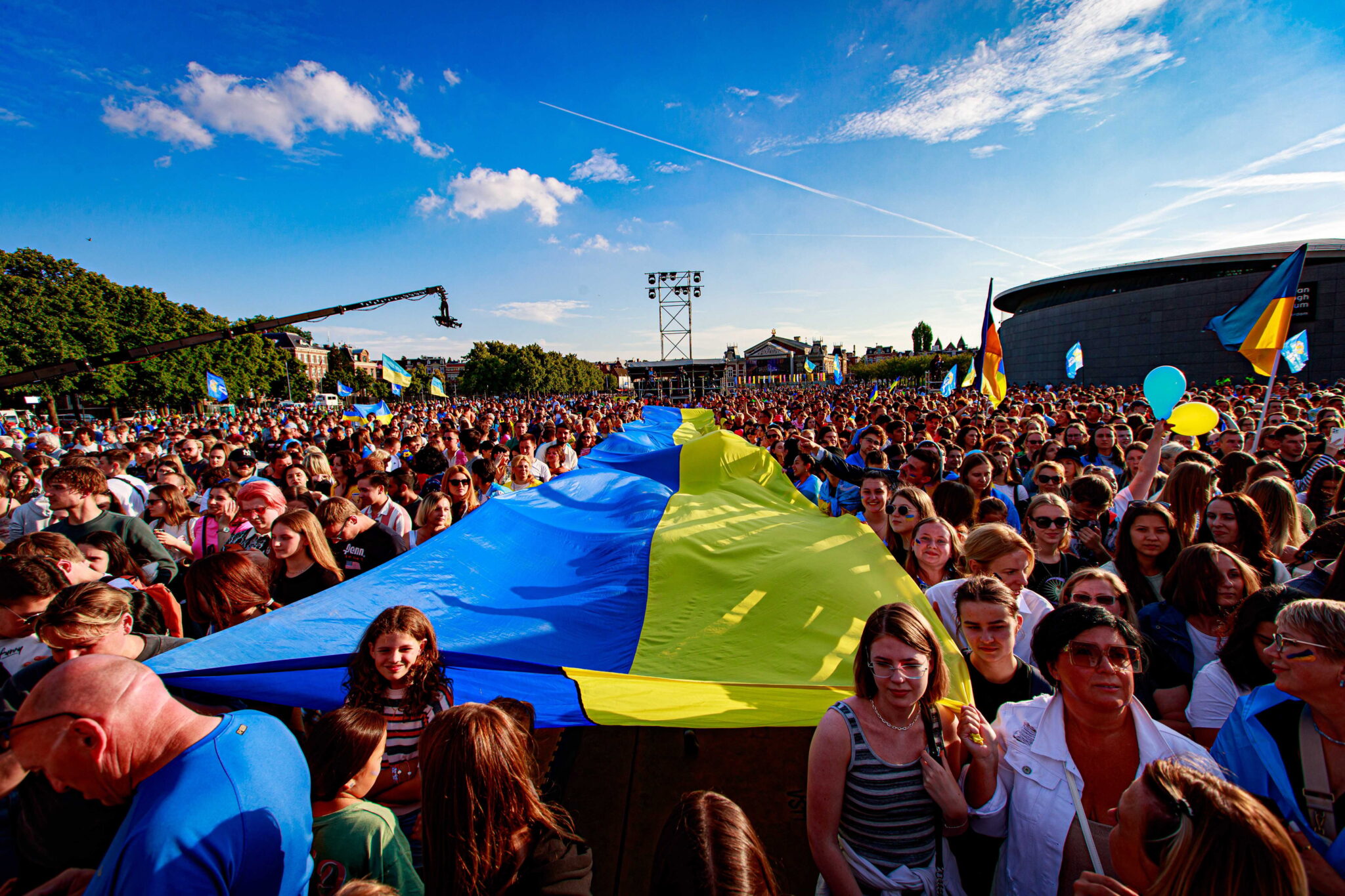 Акция в поддержку Украины в Амстердаме. 21 июня 2022 года. Фото EPA/LEVIN DEN BOER/Scanpix/LETA 