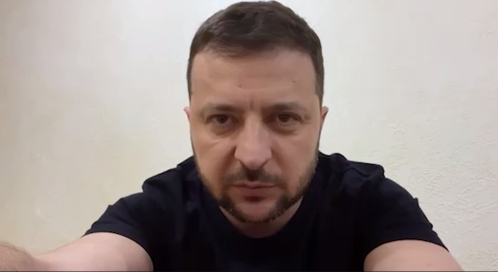 Владимир Зеленский. Кадр видеообращения, опубликованного в телеграм-канале президента Украины