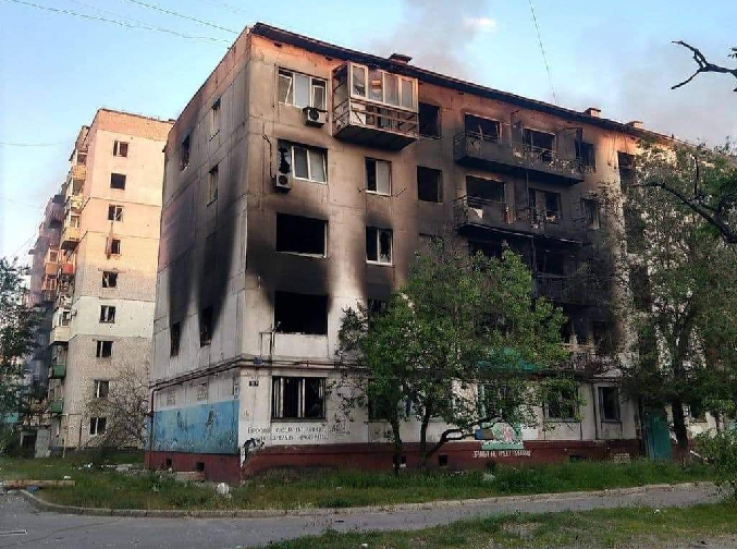 Разрушенный жилой дом в Луганской области. Фото из телеграм-канала главы Луганской ОГА Сергея Гайдая