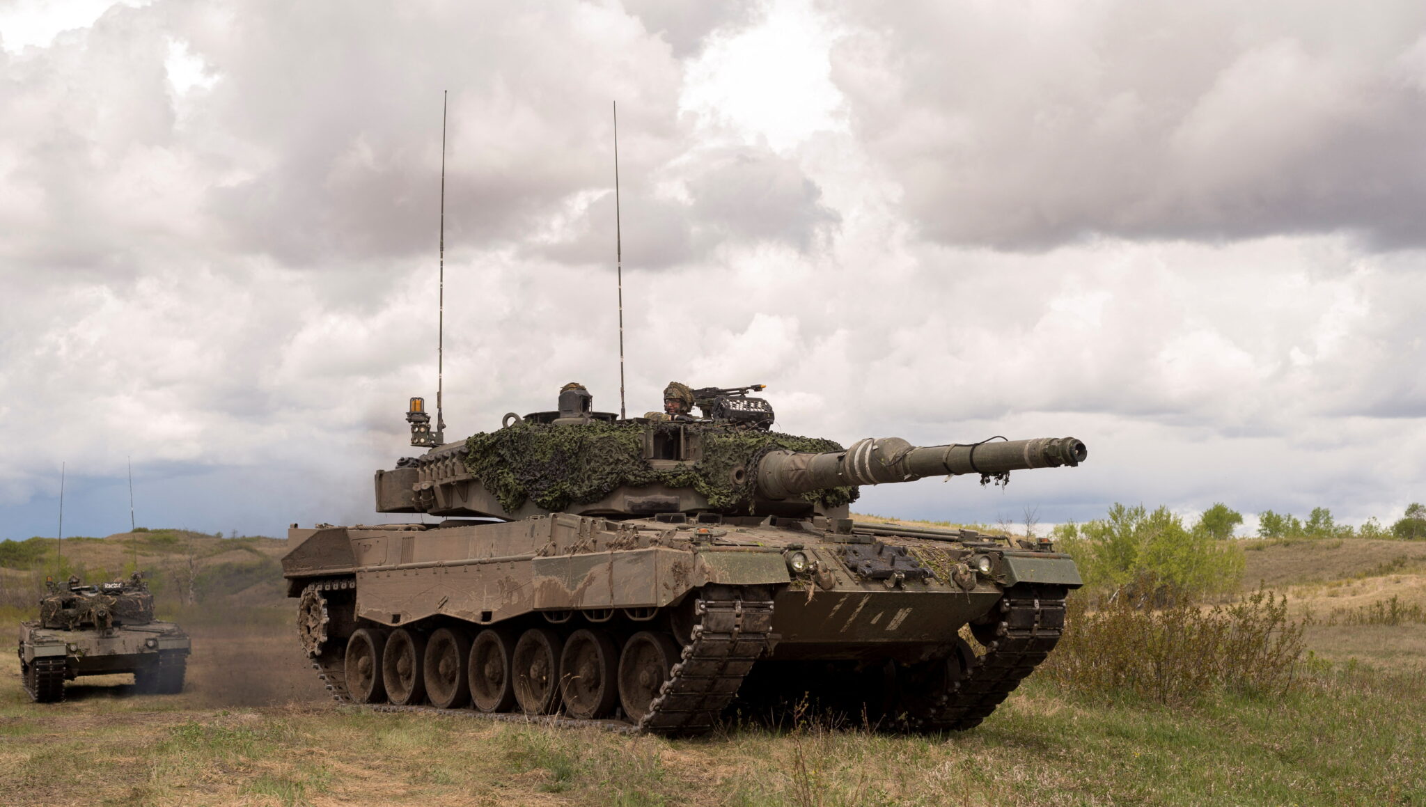Танк Leopard 2A4. Фото JF LauzÃ/Courtesy Canadian Armed Forces via REUTERS/Scanpix/ LETA