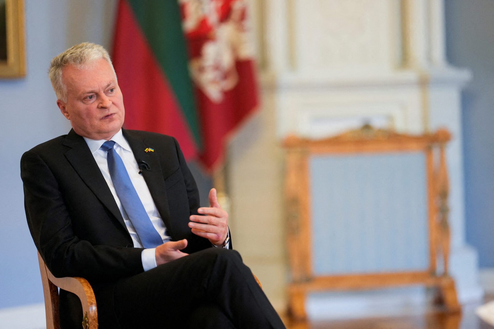 Президент Литвы Гитанас Науседа. Фото Ints Kalnins/Reuters/Scanpix/Leta.