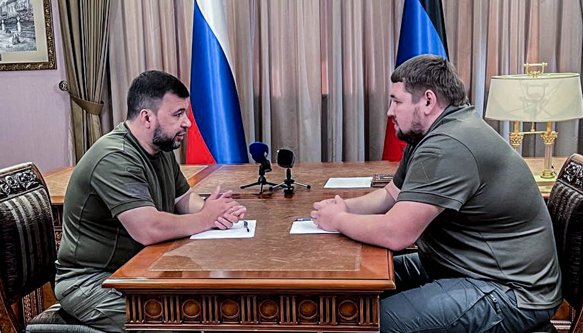 Денис Пушилин и Владимир Бандура. Фото из телеграм-канала Пушилина.