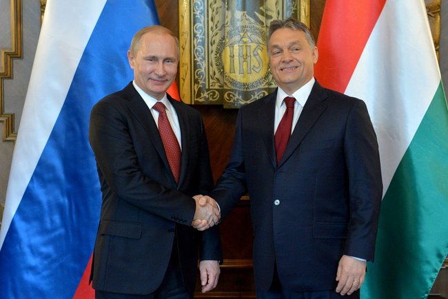 Виктор Орбан и Владимир Путин, 2015 год. Фото пресс-службы Кремля.