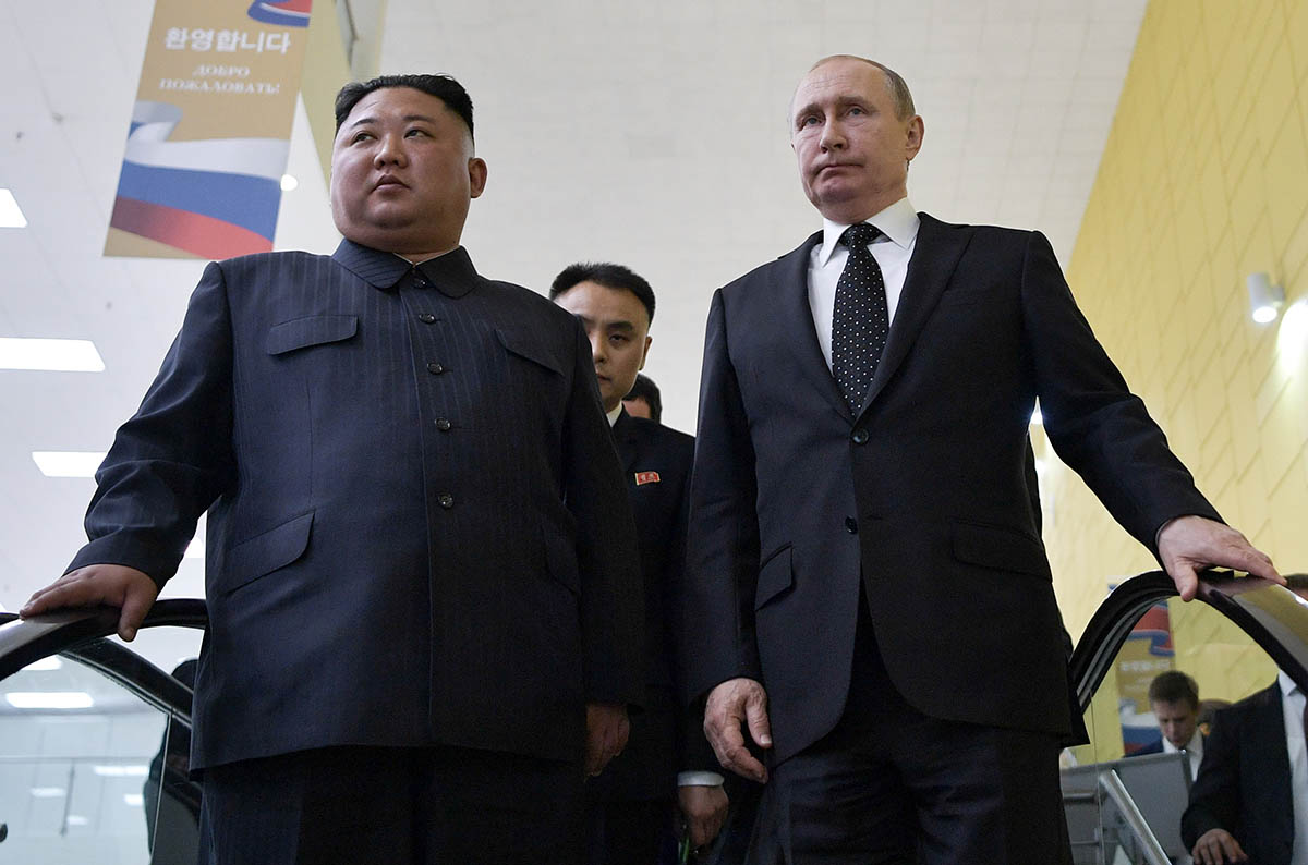Президент России Путин и лидер Северной Кореи Ким Чен Ын. Фото Alexei Nikolsky/REUTERS/Scanpix/Leta