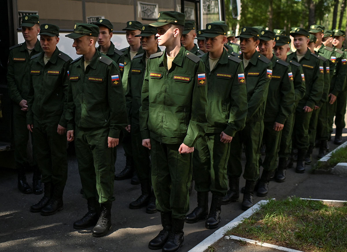 Российские призывники. Фото Alexey Malgavko/REUTERS/Scanpix/Leta 