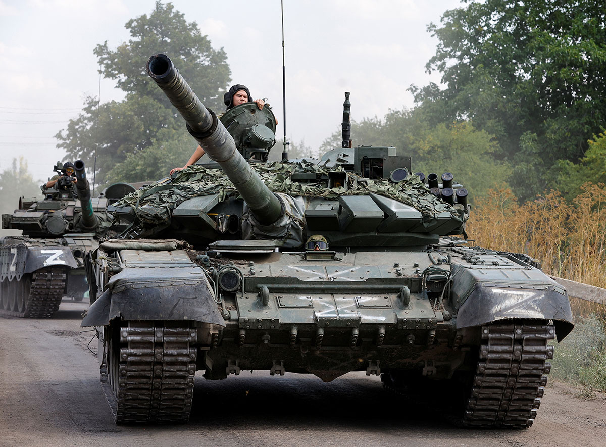 Российские танки в Украине. Фото Alexander Ermochenko/REUTERS/Scanpix/LETA 