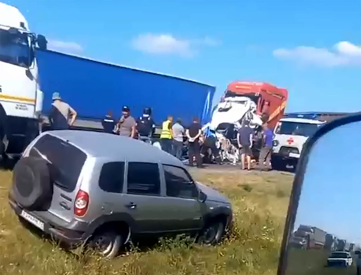 Последствия аварии в Ульяновской области России 22 августа 2022. Скриншот видео Telegram-канала Chpulsk