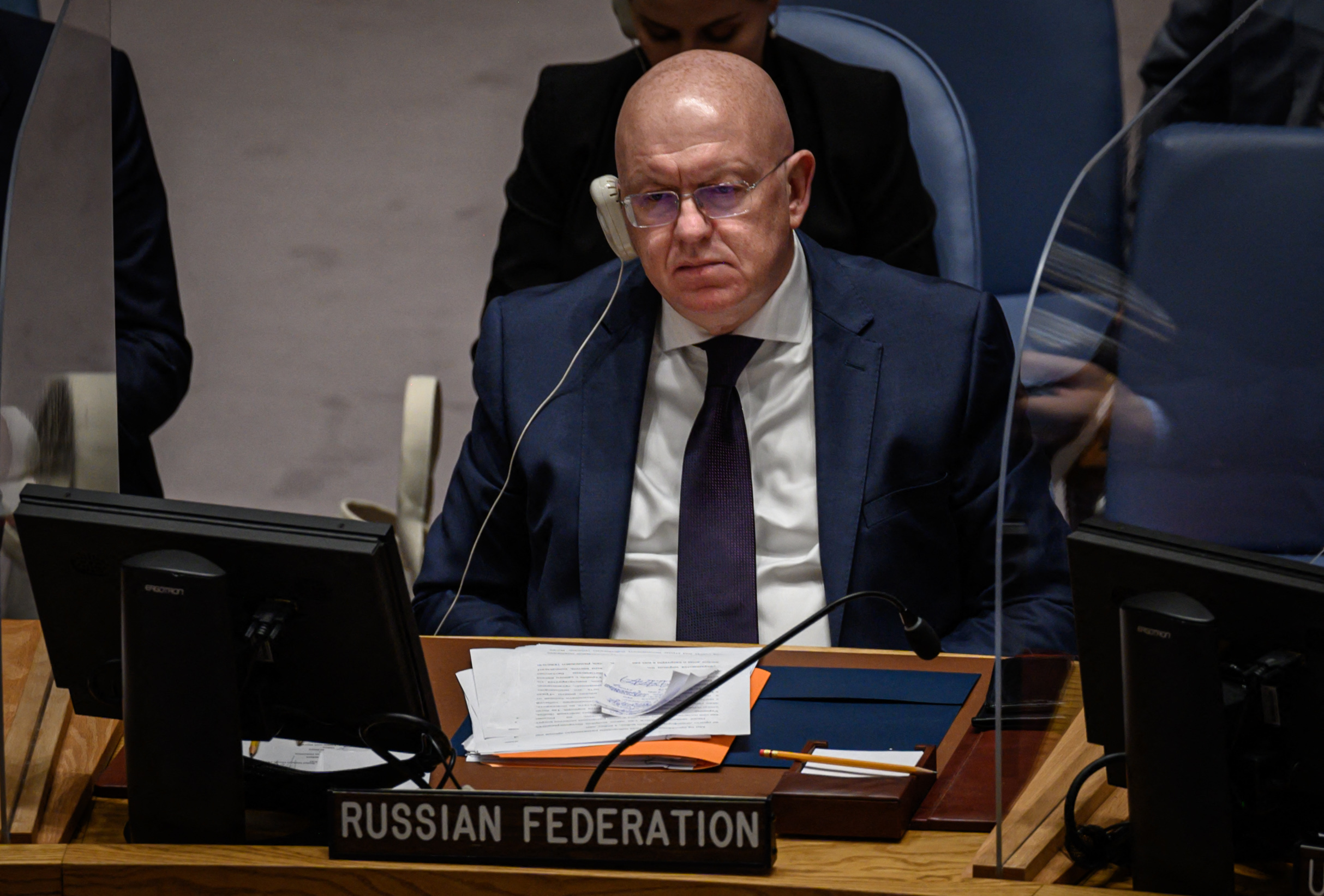 Постоянный представитель РФ при ООН Василий Небензя. Фото Ed JONES/AFP/Scanpix/LETA