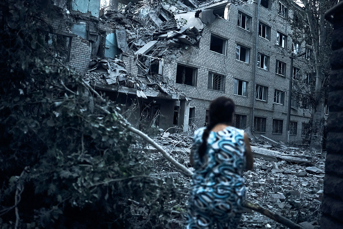Последствия удара по Николаеву. 2 августа 2022. Фото Kostiantyn Liberov/AP/Scanpix/Leta