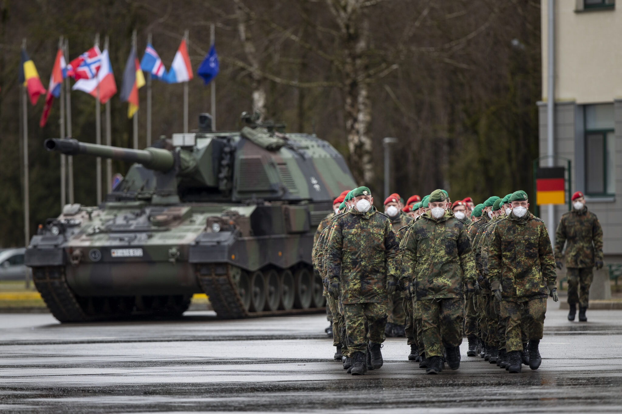 Военнослужащие бундесвера. Фото AP Photo/Mindaugas Kulbis/Scanpix/Leta.