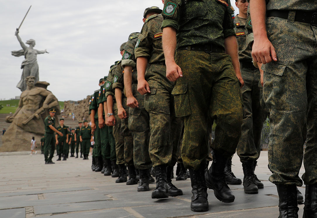 Российские солдаты. Волгоград. Фото Alexandr Kulikov/AP/Scanpix/Leta 