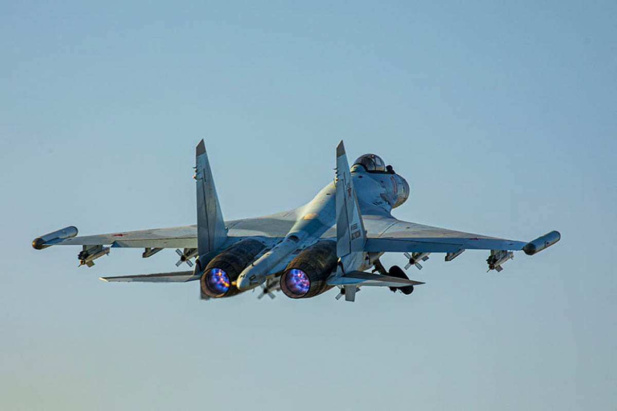 Российский истребитель Су-35. Фото Russian Defense Ministry Press Service/AP/Scanpix/Leta