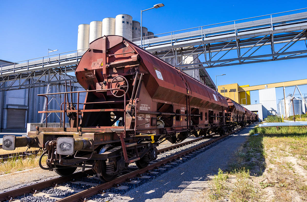 Вагоны грузового поезда с зерном из Украины. Росток, Германия. Фото JJens Büttner/dpa//Scanpix/Leta