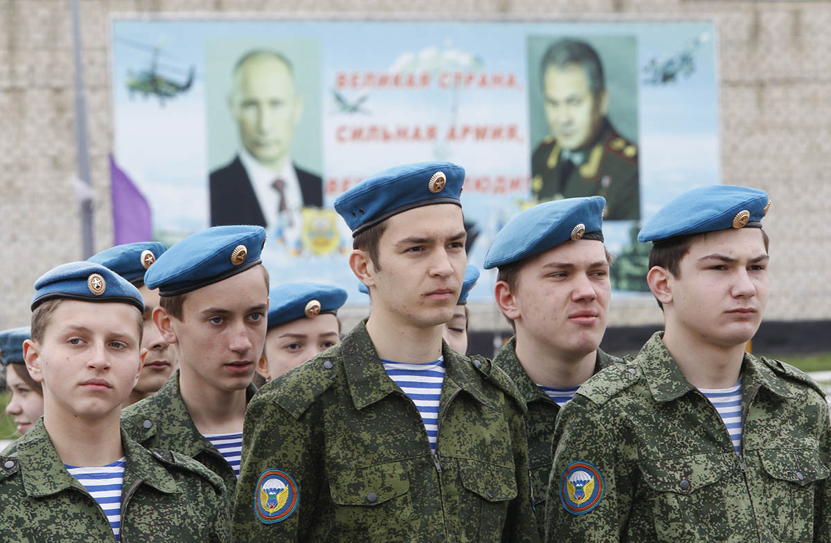 Призывники на военной базе в Ставрополе. Фото Eduard Korniyenko/REUTERS/Scanpix/Leta