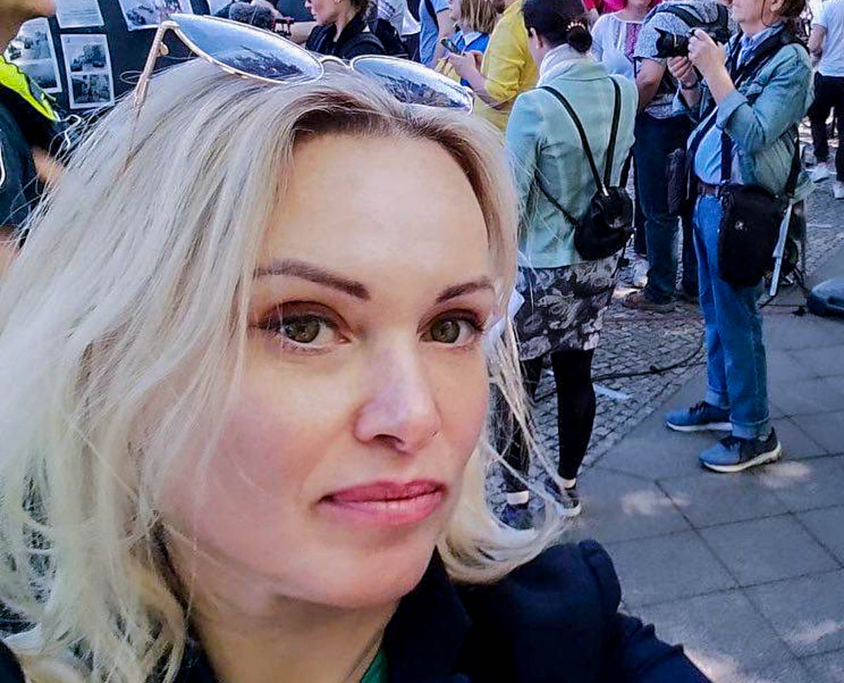 Марина Овсянникова. Фото из ее аккаунта в Telegram