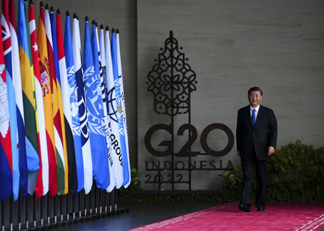 Лидер Китая Си Цзиньпин на саммите G20 в Индонезии. Фото Sean Kilpatrick/The Canadian Press via ZUMA Press/Scanpix/LETA