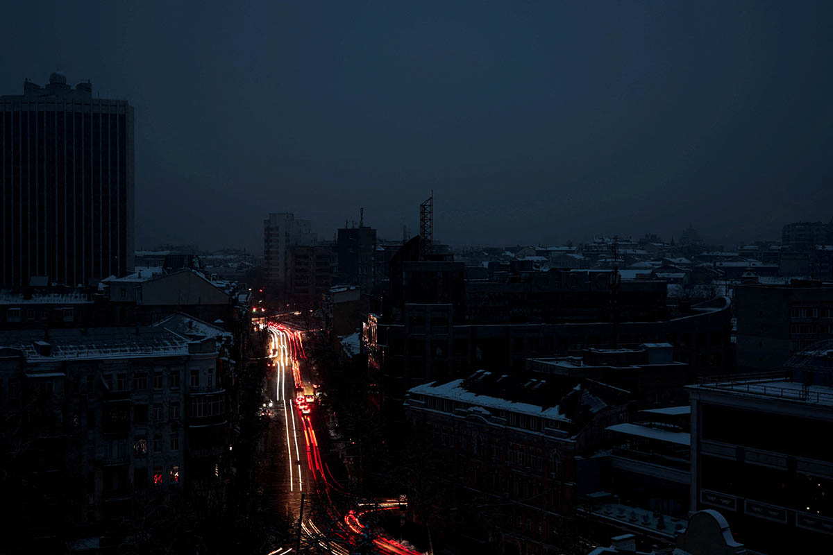 Киев без электричества. Фото Vladyslav Sodel/REUTERS/Scanpix/Leta