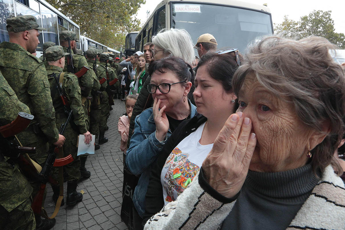 Мобилизация в России. Фото STRINGER/AFP/Scanpix/Leta