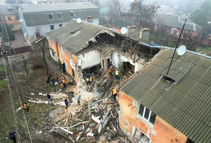 Последствия российского удара по Горловке Донецкой области. Фото Pavel Klimov/Reuters/Scanpix/LETA