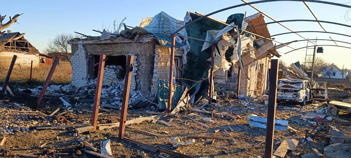 Последствия ракетных ударов по селу Новософиевка Запорожского района. Фото Олександр Старух/Telegram