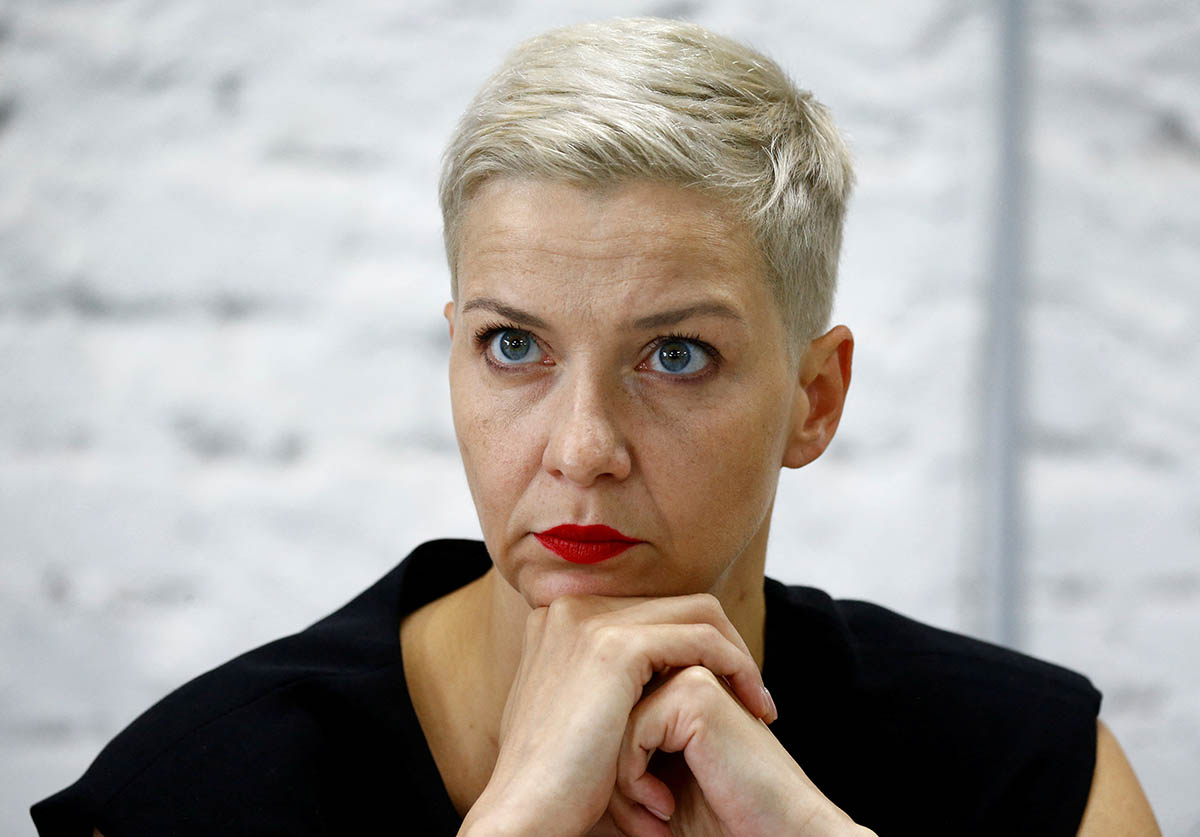 Мария Колесникова, 24 августа 2020 года. Фото Vasily Fedosenko/File Photo/REUTERS/Scanpix/Leta