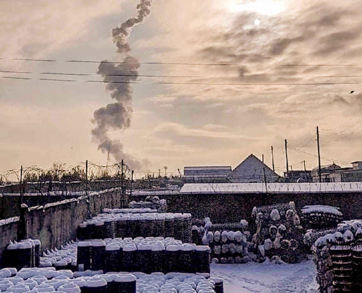 Взрыв в Энгельсе 29 декабря. Фото из телеграм-канала «Сирена».