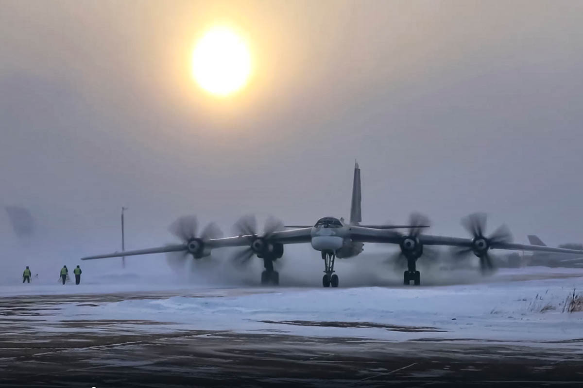 Стратегический бомбардировщик Ту-95. Фото Пресс-службы Минобороны России/AP/Scanpix/Leta