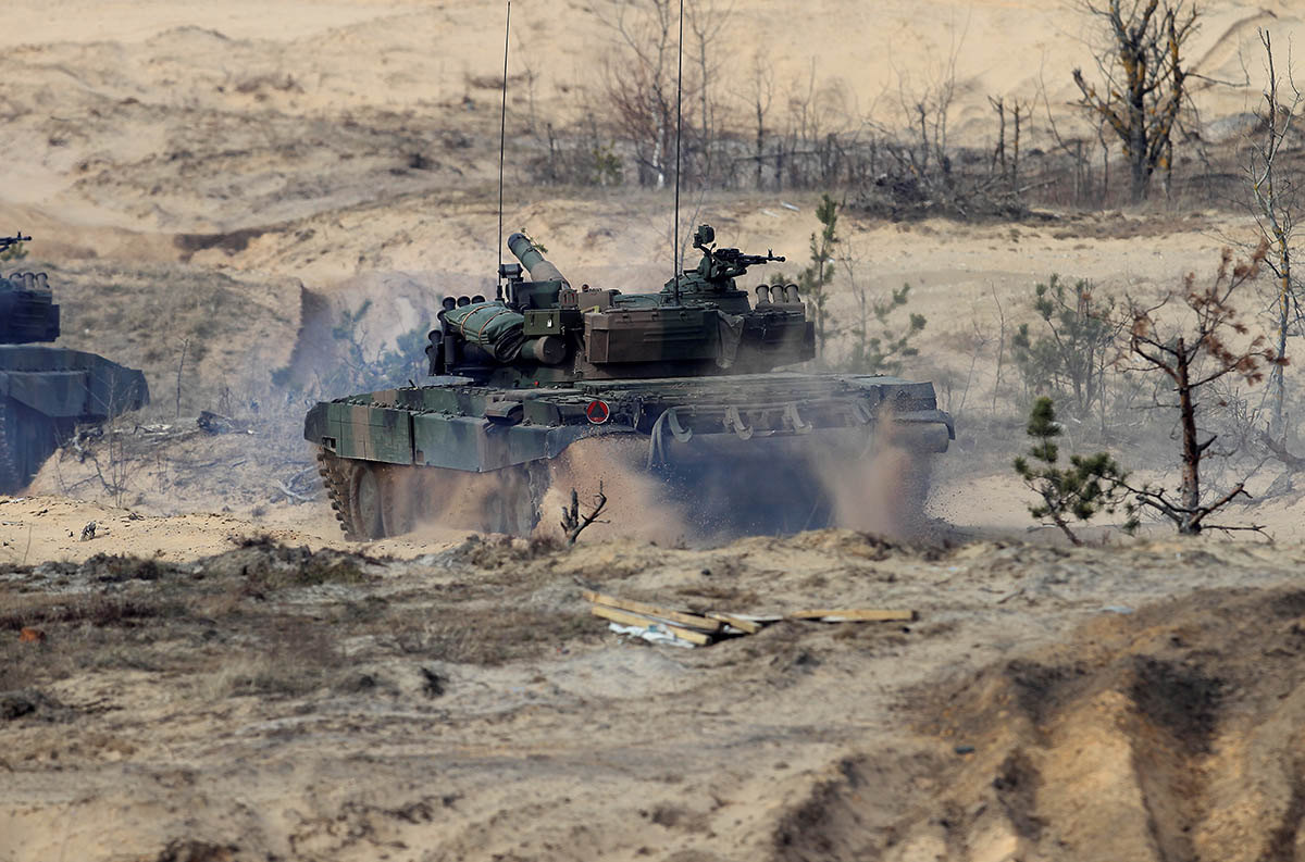 Боевой танк PT-91 Twardy польской армии. Фото VALDA KALNINA/EPA/Scanpix/Leta