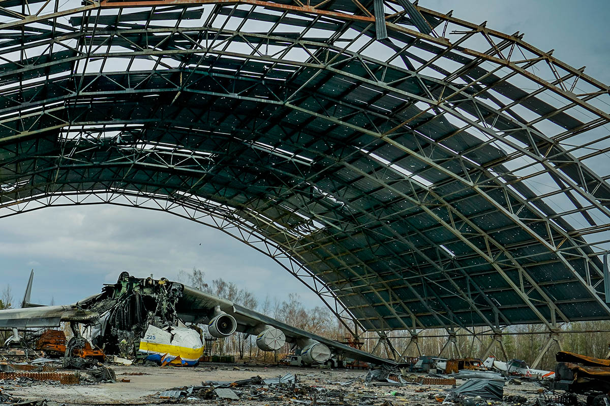 Аэропорт Гостомель, апрель 2022 года. Фото Arce Lavin/ZUMA Press Wire/Scanpix/Leta