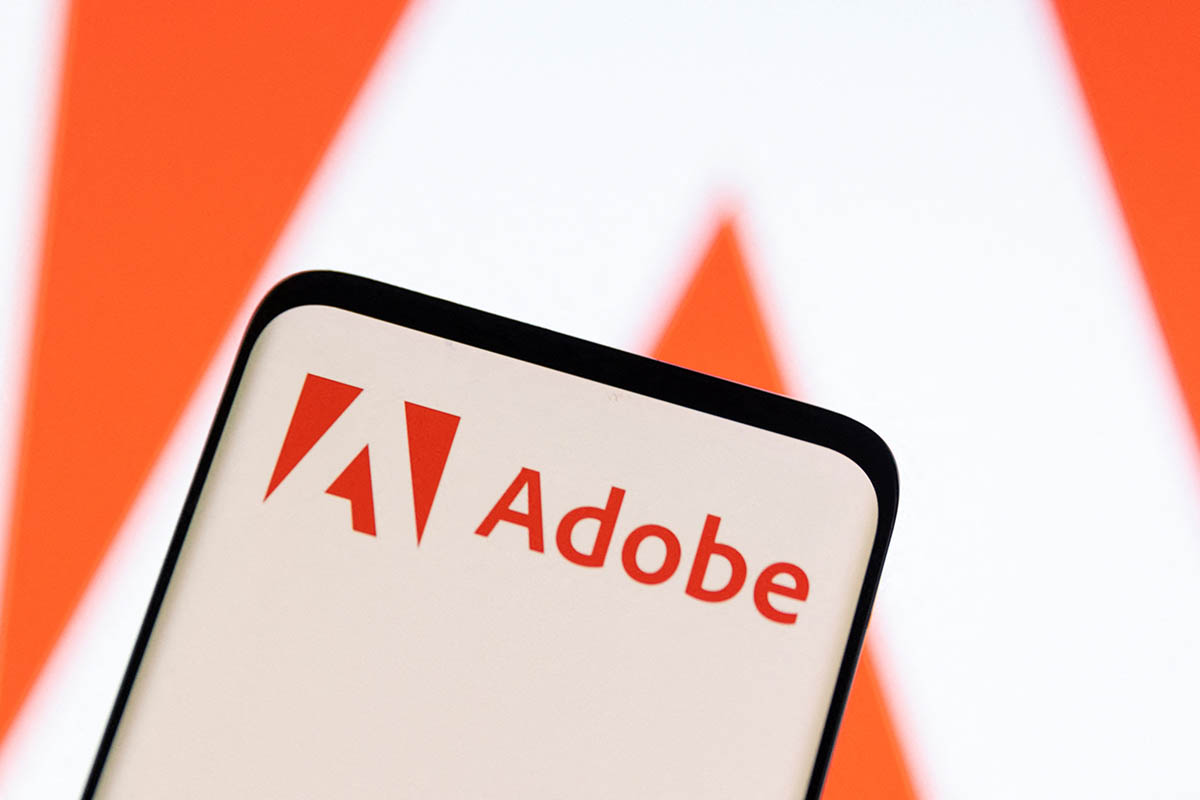 Логотип Adobe. Фото Dado Ruvic/REUTERS/Scanpix/LETA
