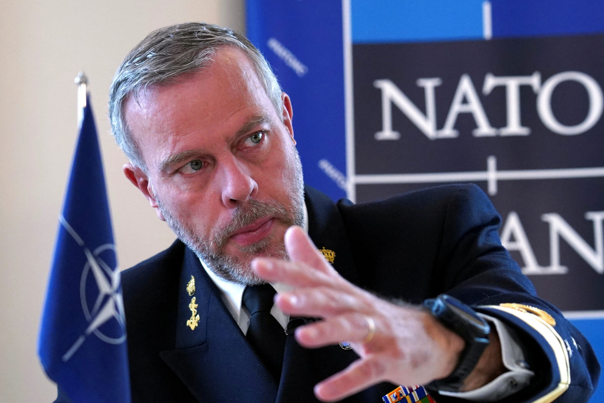 Глава военного комитета НАТО Роб Бауэр. Фото Reuters/Janis Laizans/Scanpix/LETA