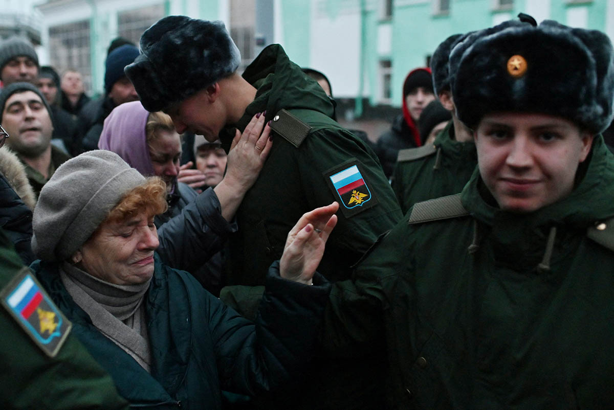 Российские призывники, Омск. Фото Alexey Malgavko/REUTERS/Scanpix/Leta