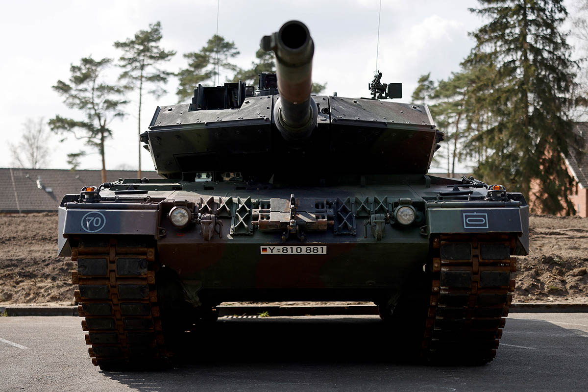 Танк Leopard 2A6 в Германии. Фото Christoph Hardt/Scanpix/Leta