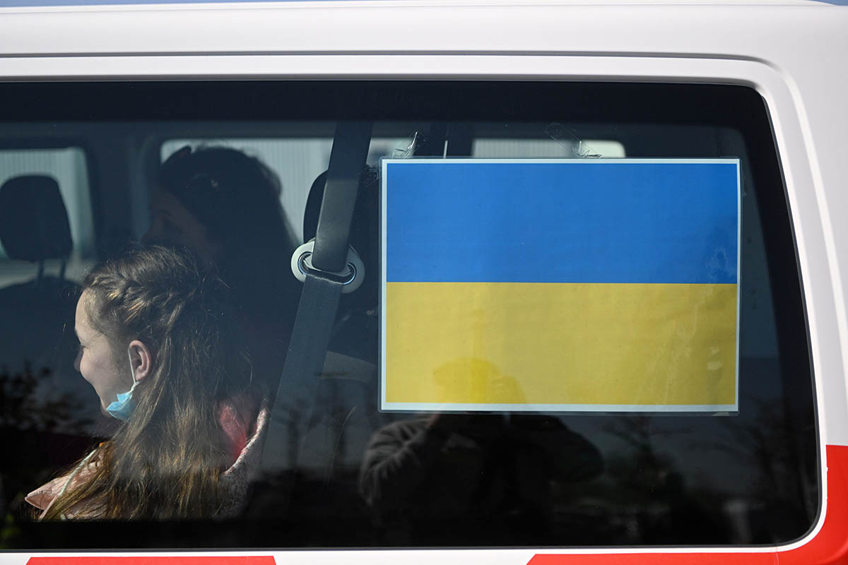 Беженцы из Украины в пункте помощи в Перемышле, Польша. Фото Darek Delmanowicz/EPA/Scanpix/LETA