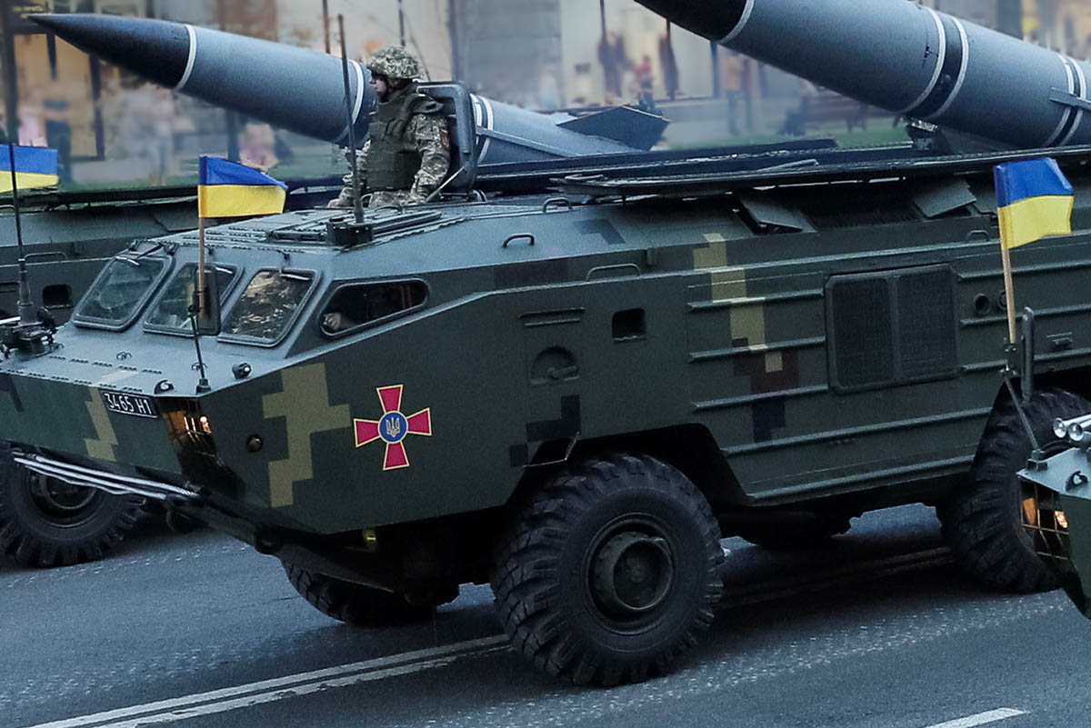 Украинские мобильные пусковые установки ОТР-21 «Точка-У». Фото GLEB GARANICH/REUTERS/Scanpix/Leta